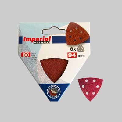Foglio abrasivo velcrato a delta Grana 50 - 6 pezzi
