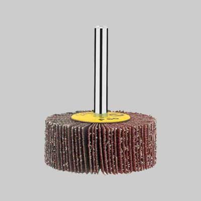 RUOTA LAMELLARE CON GAMBO 40x20 mm - grana 80