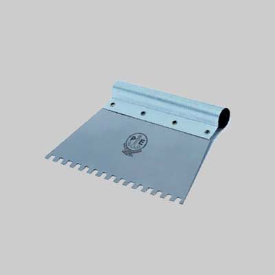 SPATOLE PER BOSTIK C/IMPUGNATURA TUBOLARE PAVAN 200 mm - Dentatura a sega