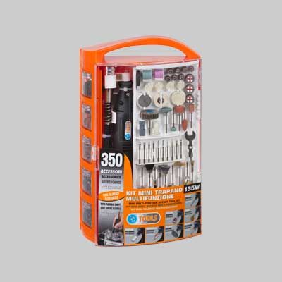 KIT MINI TRAPANO &#39;PG138W&#39; 350 accessori -135 watt