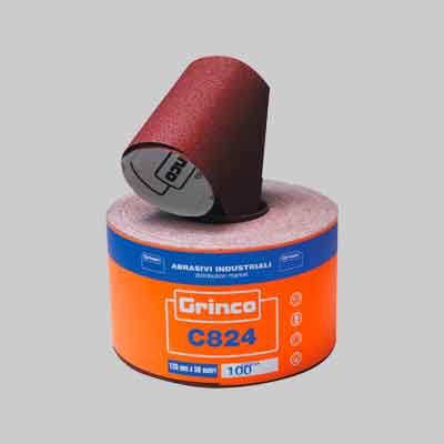 CARTA ABRASIVA &#39;C824&#39; 50 MT mm 115x50 mt - grana 40