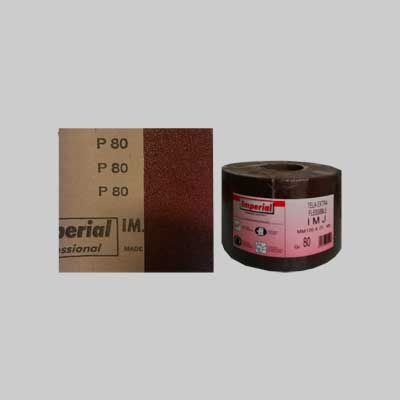 TELA ABRASIVA &#39;IMJ&#39; Grana 80 - rotolo mm 120x25 mt