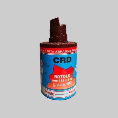 CARTA ABRASIVA &#39;CRD&#39; MT 5 Grana 40 - rotolo mm 115x5 mt