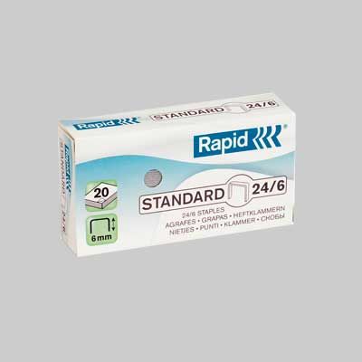 Punti per cucitrice &#39;24/6&#39; Per codice 0496202 - H. 6 mm