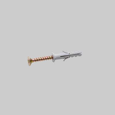 TASSELLO A ESPANSIONE CON COLLARINO IN NYLON  6x30 mm - vite-screw 5,0x40 mm