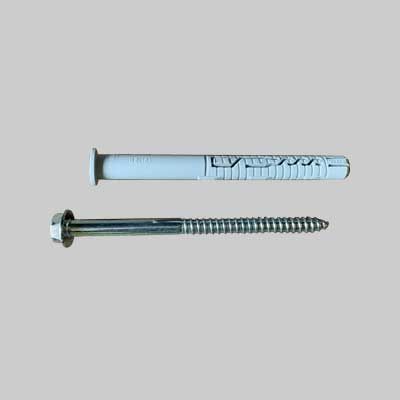 TASSELLO PROLUNGATO CON TIRAFONDO mm 12x100 - vite 8x100 - 25 pz