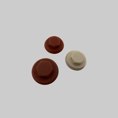 CAPPUCCIO PER VITI ESAGONALI 8 mm - Rosso Siena - 100 pz