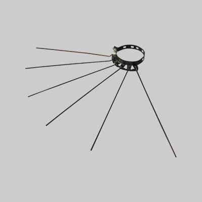 STENDIBIANCHERIA PER TUBI STUFA 80-150 mm - colore bianco