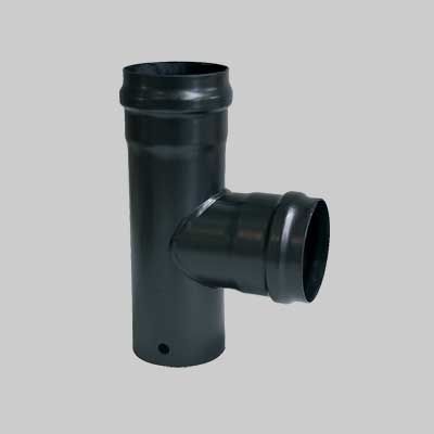 RACCORDO A T PER STUFE A PELLET  100 mm