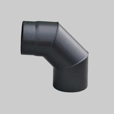 GOMITO A 90° PER STUFE A LEGNA 120 mm