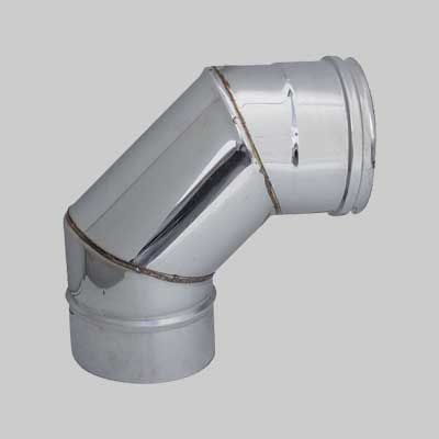 GOMITO A 90° PER CANNE FUMARIE 80 mm