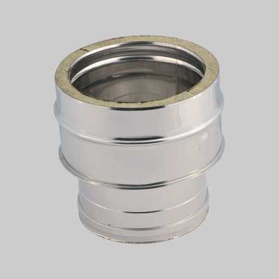 RACCORDO DOPPIA PARETE PER CALDAIA  F 80/130 - F 80 mm