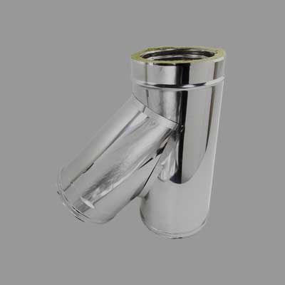 RACCORDO BRAGA DOPPIA PARETE  80/130 mm