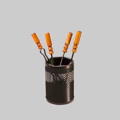 GRUPPO CAMINO CON CONTENITORE cm 18x50h