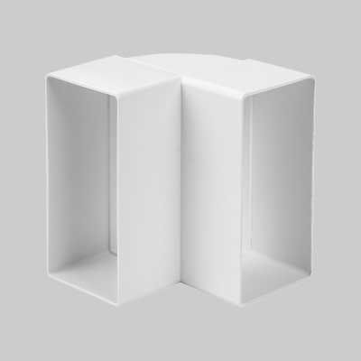 CURVA PIATTA VERTICALE PER TUBO RETTANGOLARE mm 110x55