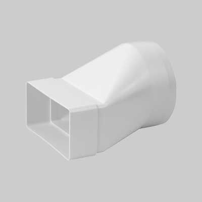 RIDUZIONE DA TUBO TONDO A RETTANGOLARE da 100 mm a mm 110x55