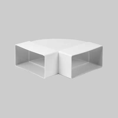 CURVA ORIZZONTALE PER TUBO RETTANGOLARE mm 110x55