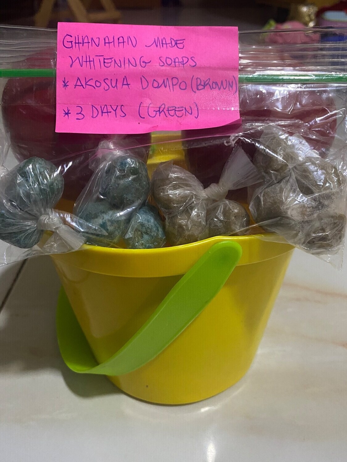 3Days Green/ Akosua Dompo Brown: Whitening Soap