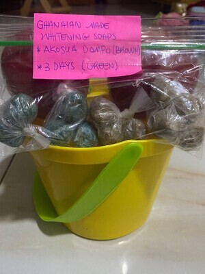 3Days Green/ Akosua Dompo Brown: Whitening Soap