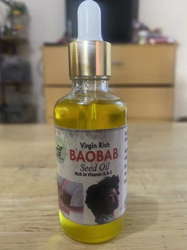Baobab Seed Oil Rich in Vitamin A & E (30ml) Baobab Seed Oil Rich in Vitamin A & E (30ml)