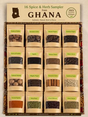 A Taste of Ghana:Spices, Herbs & More Sampler A Taste of Ghana:Spices, Herbs & More Sampler