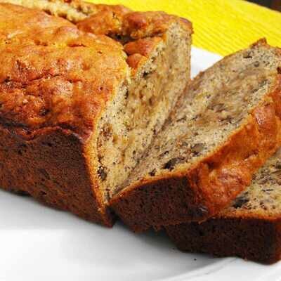 Banana Nut Bread Slices
