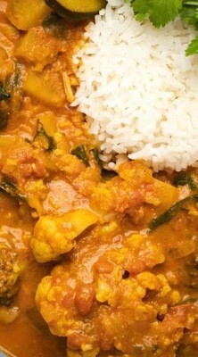 Vegan Curry With Rice Only