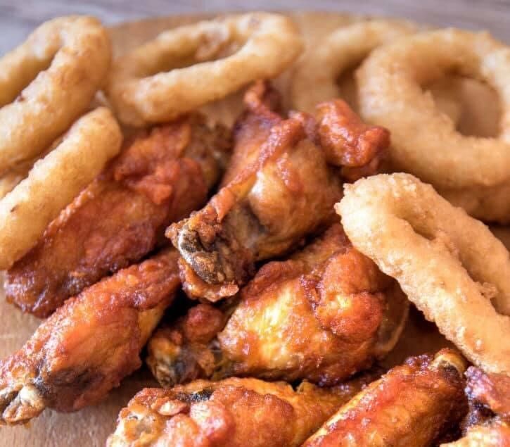 Chicken Wings And Onion Rings