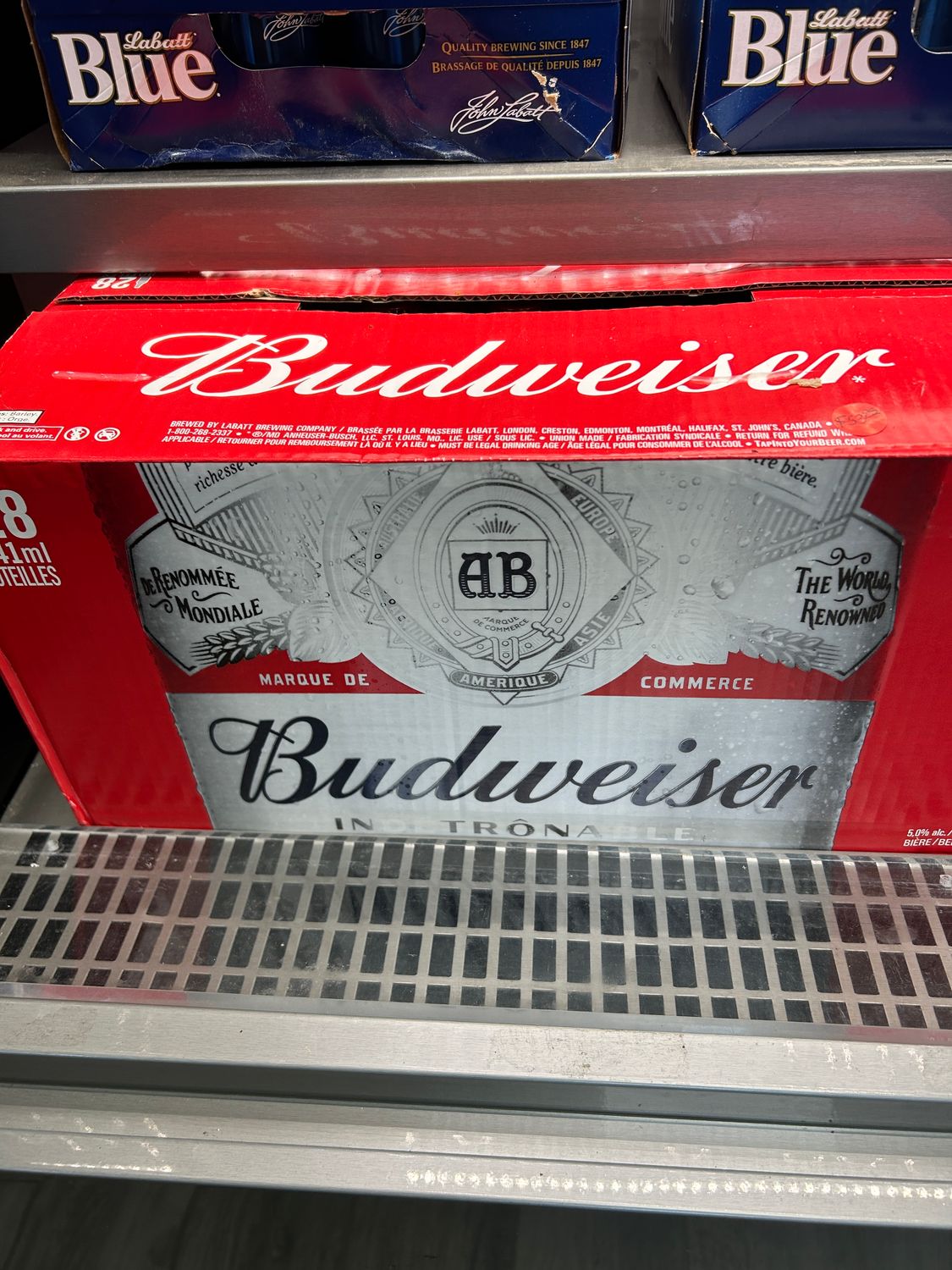 BUDWEISER 341ML  BOTTLES 28PK