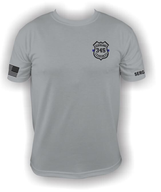 "Thin Blue Line Flag" Police & Badge T-Shirt