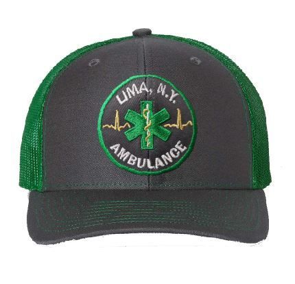 (Embroidered) Green/Gray Hat - Adjustable