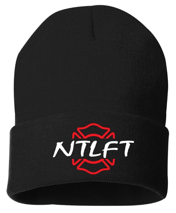 (Embroidered) 12" Solid Cuffed Beanie
