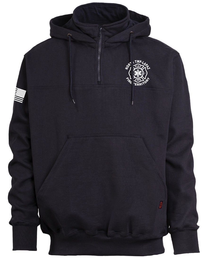 North TWP Lapaz - Heavyweight Hooded Job Shirt (Navy or Black)