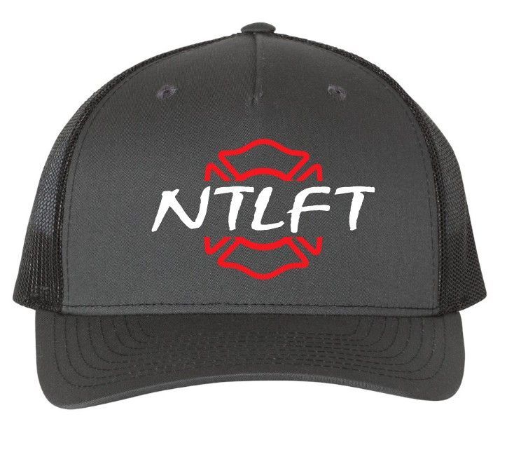 (Embroidered) Grey/Black Hat - 5 Panel