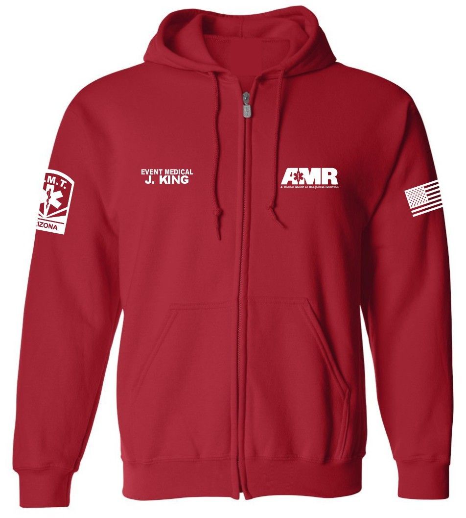 AMR "Event Medical" Full-Zip Jacket (Red)