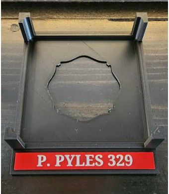 Retired Fire Hose Coasters         (set of 4) with Customized Holder