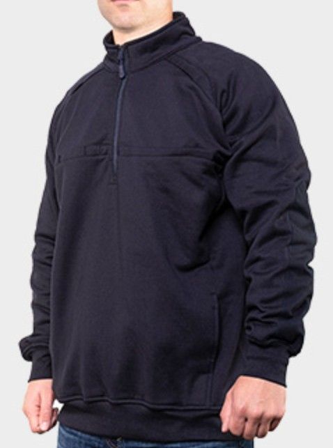 Quarter Zip Tactical Job Shirt (Navy or Black)