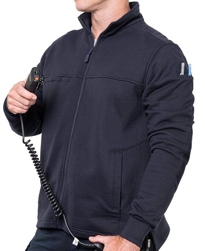 Full Zip Job Shirt (Navy)