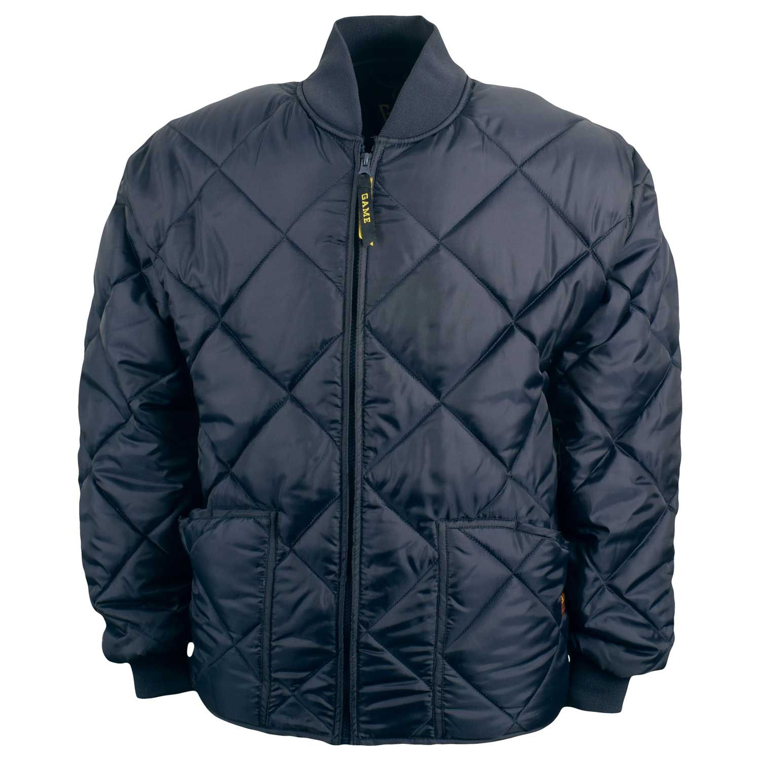 Diamond Quilted Jacket (Navy or Black)