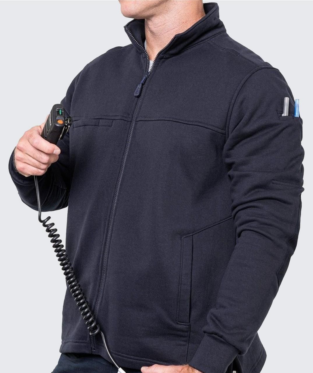 Full Zip Job Shirt (Navy)