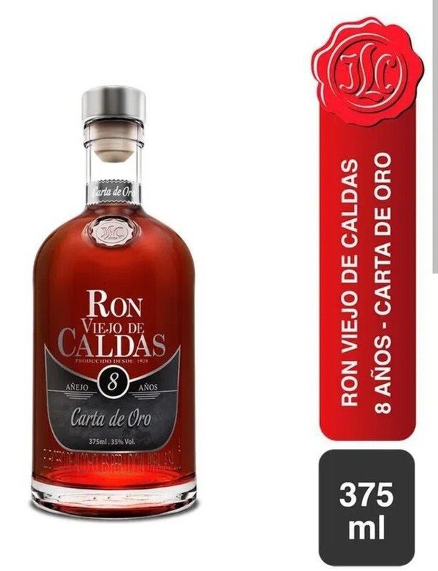 RON CALDAS 375ML 8 AÑOS
