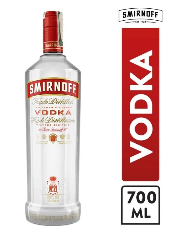 SMIRNOFF VODKA ROJO 700ML