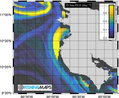 Costa Rica, Guatemala, Panama Fishing Maps. 4 Month Access.