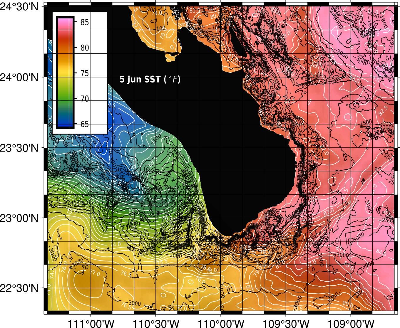 U.S West Coast &amp; Baja Fishing Maps. Annual.