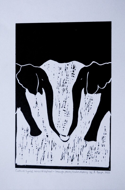 CULTURAL SYMBOL SERIES; Elephant 3/8