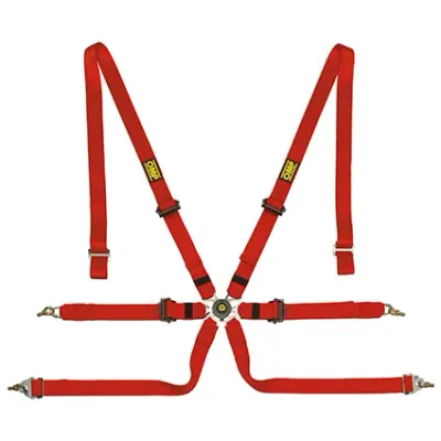 OMP Safety Harness One 2" 6-Point Pull Down FIA