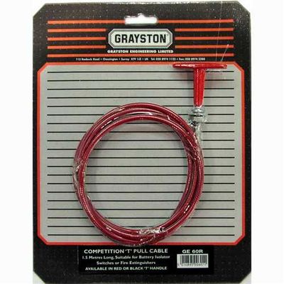 T-handle pull cable 1.5m (red) GE60R