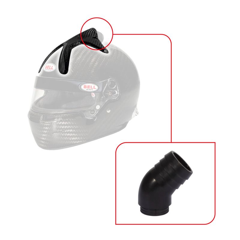 Bell FORCED AIR 10 HOLE TOP/45 DEGREE NOZZLE (V05) KIT – CARBON FIBER BELL HELMET