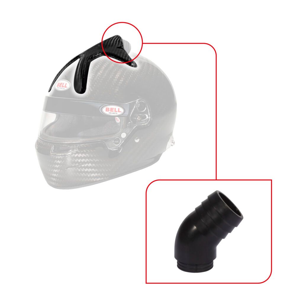 FORCED AIR 10 HOLE TOP/90 DEGREE NOZZLE (V05) KIT – CARBON FIBER BELL HELMET 2070239