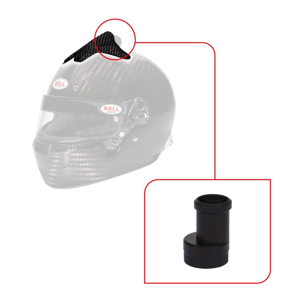 Bell FORCED AIR 8 HOLE TOP/QL (V10) KIT – CARBON FIBER BELL HELMET